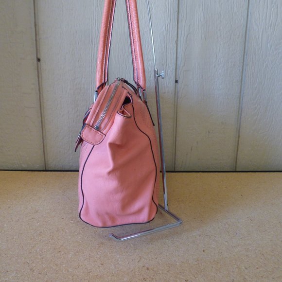 GUESS Tough Luv  Faux Leather Satchel- - Picture 3 of 15